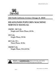 headliner popcorn machine service manual - Sc.trapeza.ru