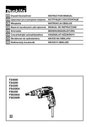 FS4000 FS4200 FS4300 FS4300A FS6300 FS6300A ... - Makita