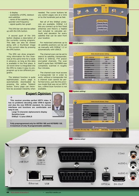 SatcoDX - TELE-satellite International Magazine