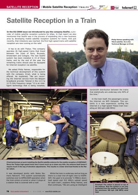 SatcoDX - TELE-satellite International Magazine