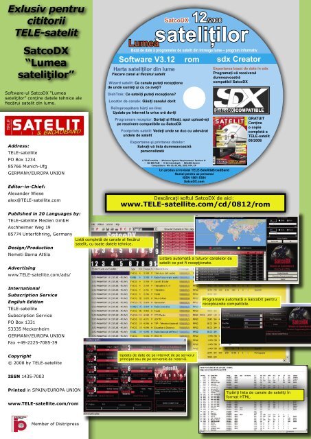 SatcoDX - TELE-satellite International Magazine