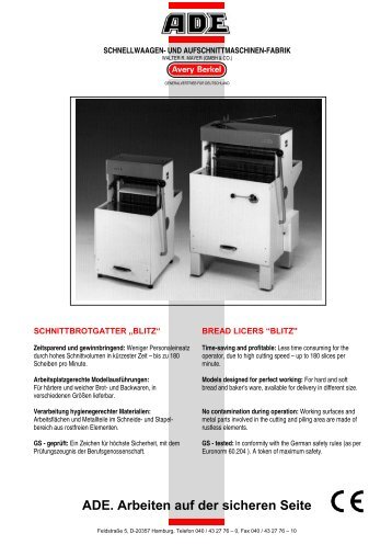 SCHNITTBROTGATTER „BLITZ“