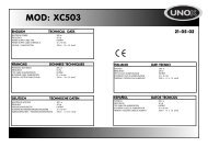 dati tecnici XC503 21-05-02