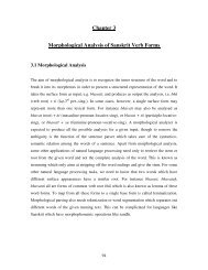 Chapter 3 Morphological Analysis of Sanskrit Verb Forms