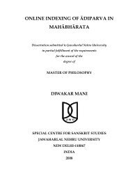 online indexing of - Computational Sanskrit @ JNU - Jawaharlal ...