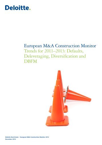 European M&A Construction Monitor Trends for ... - Deloitte & Touche