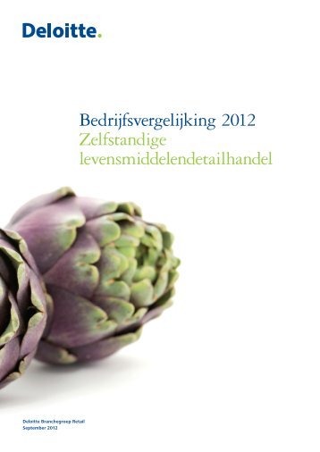 Bedrijfsvergelijking 2012 Zelfstandige ... - Deloitte - Deloitte