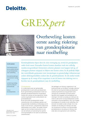 GREXpert nummer 31 - editie juni 2013 - Deloitte - Deloitte