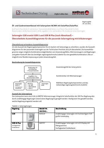 Auswahldiagramme Solarregelungen2 2 - Brötje