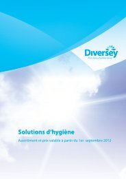 Solutions d'hygiène