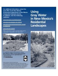 Using Gray Water in Residential Landscapes - New Mexico ...