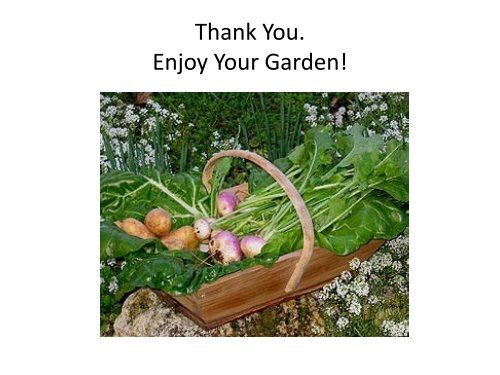 Part 5 of Vegetable Garden Presentation - Los Alamos County ...
