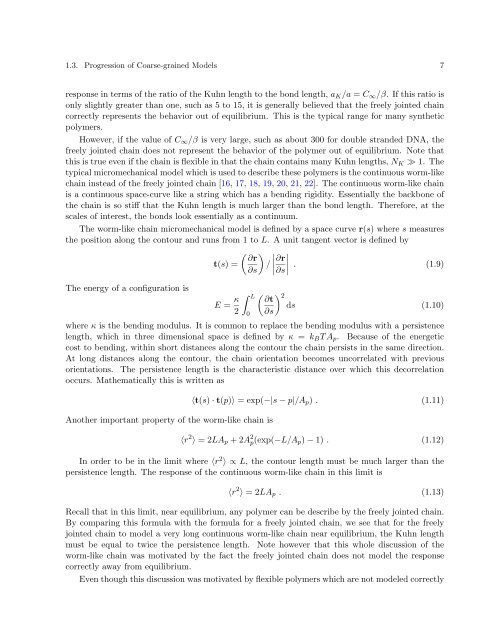 Systematic development of coarse-grained polymer models Patrick ...