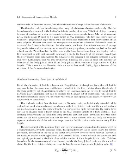 Systematic development of coarse-grained polymer models Patrick ...