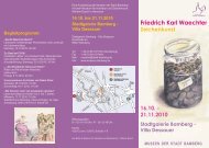 Flyer zur Ausstellung - Museen der Stadt Bamberg