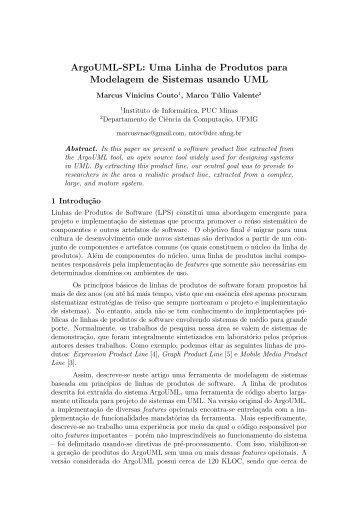 ArgoUML-SPL: Uma Linha de Produtos para Modelagem de ...