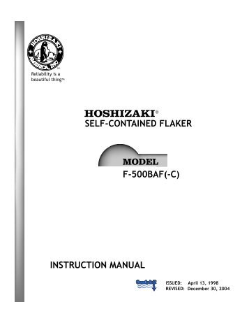 F-500BAF(-C) Instruction Manual