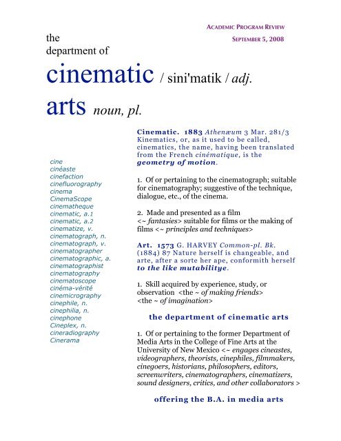 Academic_Program_Rev.. - Department of Cinematic Arts ...