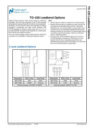 TO–220 Leadbend Options