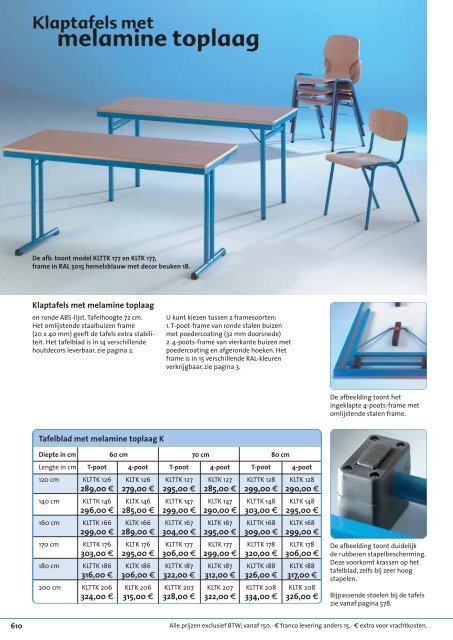 Tafels & stoelen voor openbare ruimtes - Conen GmbH & Co. KG