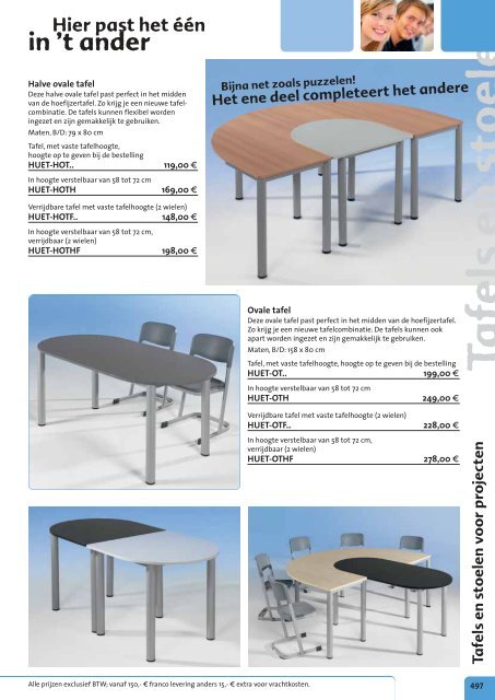 Tafels & stoelen voor openbare ruimtes - Conen GmbH & Co. KG