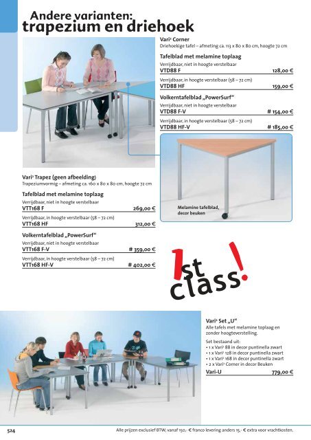 Tafels & stoelen voor openbare ruimtes - Conen GmbH & Co. KG