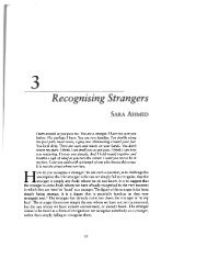 “Recognizing Strangers” By SARA Ahmed - Litstudies.org