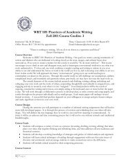 WRT 105: Practices of Academic Writing Fall 2011 ... - Litstudies.org