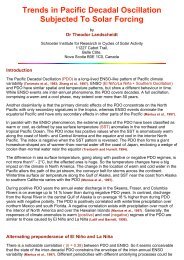 Trends in Pacific Decadal Oscillation Subjected To Solar Forcing by ...