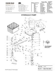 HYDRAULIC PUMP - Power Team