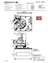 AIR HYDRAULIC PUMP - Power Team