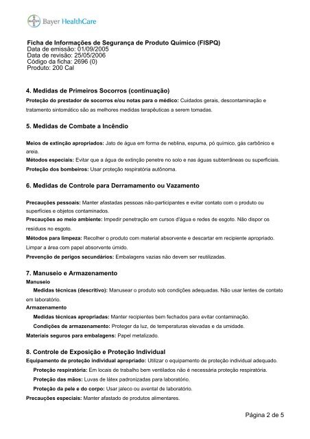 200 Cal.pdf - Proteção Ambiental Bayer