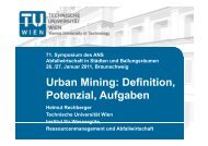 Urban Mining: Definition, Potenzial, Aufgaben - ANS eV