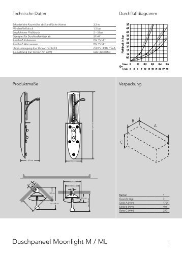 Duschpaneel Moonlight M / ML - Hansgrohe