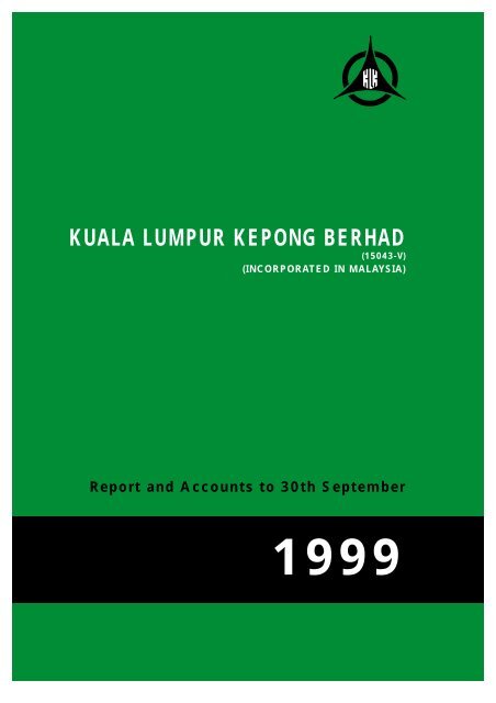 KUALA LUMPUR KEPONG BERHAD - Announcements