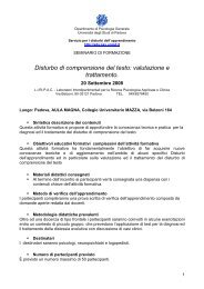 Programma - DPSS - Università degli Studi di Padova