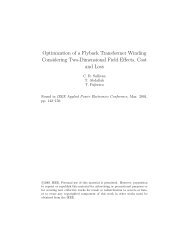 Optimization of a Flyback Transformer Winding Considering Two ...