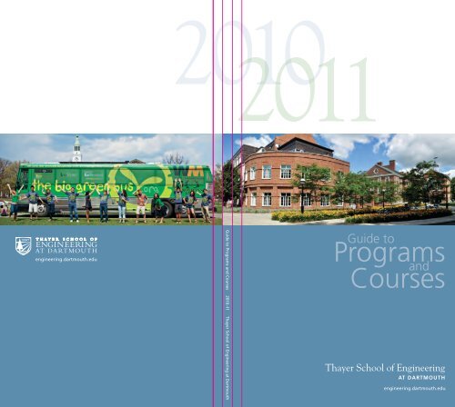 Courses Programs - Thayer School of Engineering - Dartmouth ...