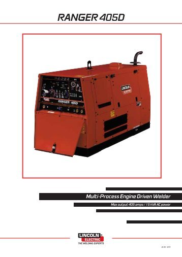 Ranger 405D pdf - Welding Supplies Ltd