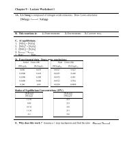 Chapter 9 - Lecture Worksheet 1