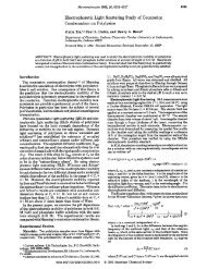 Electrophoretic Light Scattering Study of Counterion Condensation ...