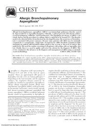 Allergic bronchopulmonary aspergillosis - CHEST Publications ...