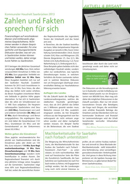 grün: konkret. - Grüne Fraktion im Stadtrat Saarbrücken