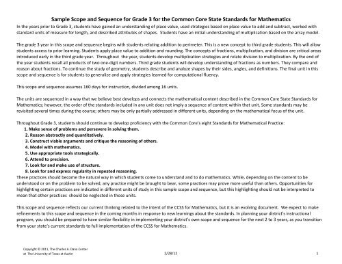 Grade 3 Dana Center Scope and Sequence - Alex