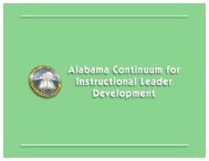 Alabama Continuum for Instructional Leaders Development