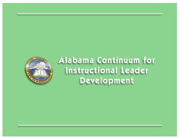 Alabama Continuum for Instructional Leaders Development