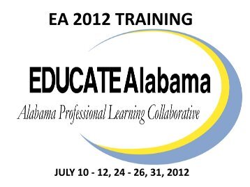 EA 2012 TRAINING - Alex