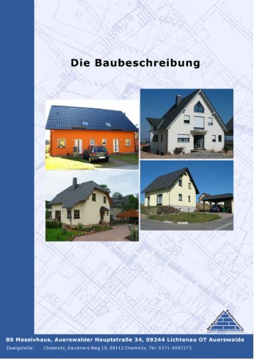 Die Baubeschreibung - BS Massivhaus