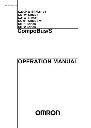 OPERATION MANUAL CompoBus/S