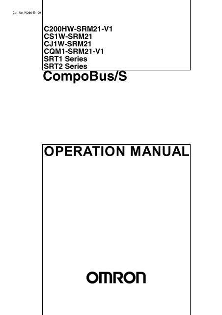 OPERATION MANUAL CompoBus/S
